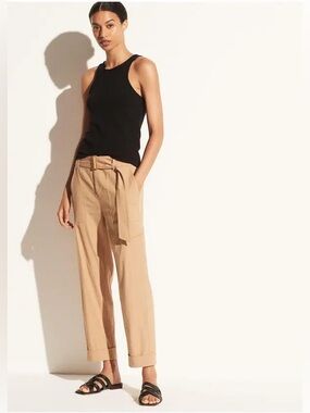 Vince Linen Blend Khaki Pants, Size XS - NWOT!